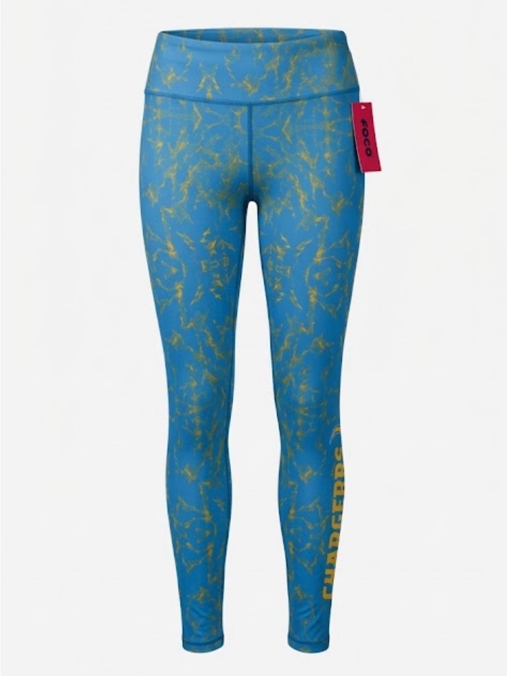 NWT FOCO LA Chargers Marble Print Leggings | Large | NFL Gameday